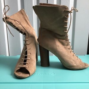 Lace up booties